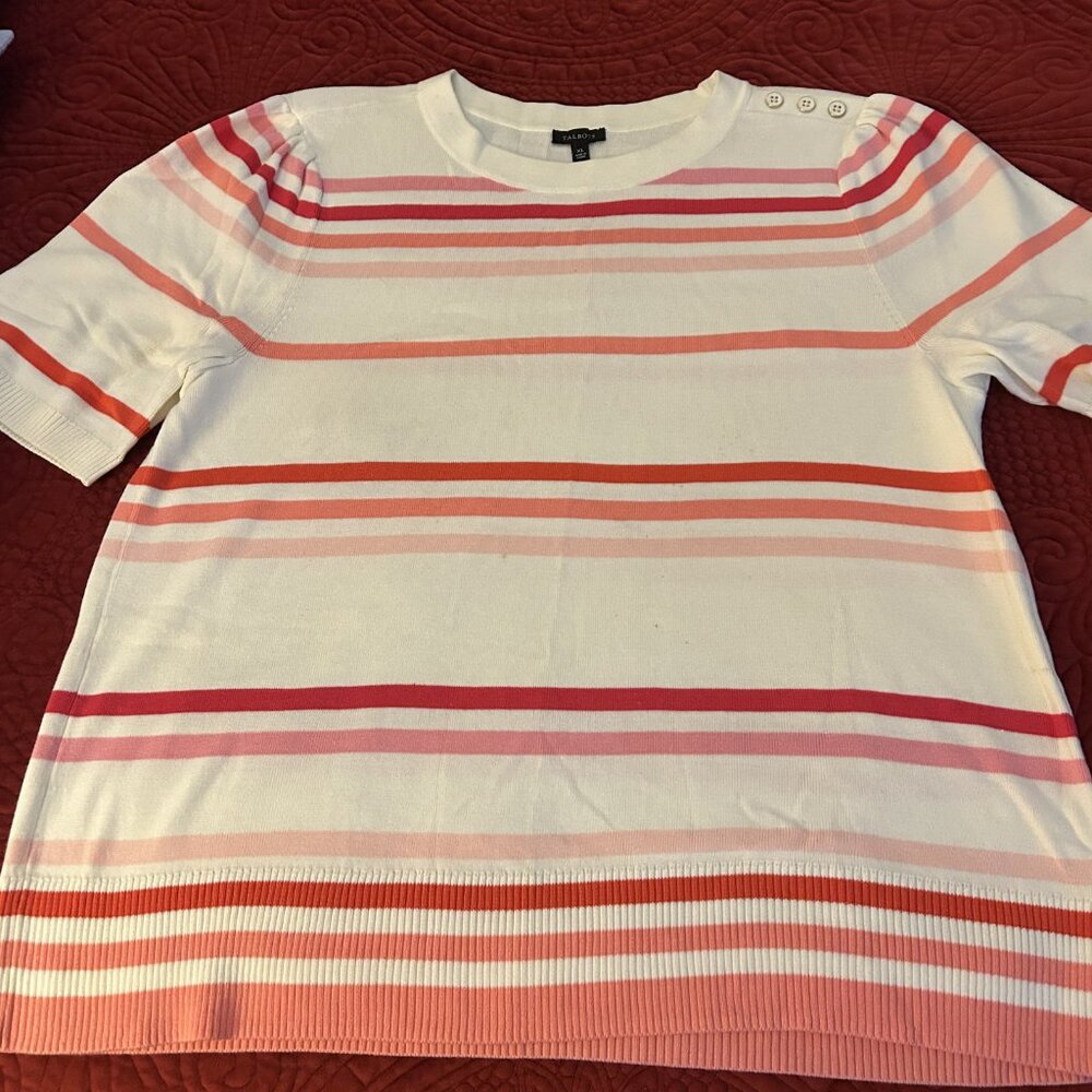 Women's Talbot Knit Stripe Sweater, SZ XL